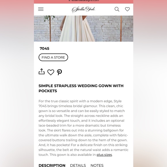 Stella York 7045 zero alterations size 20 - Picture 4 of 7